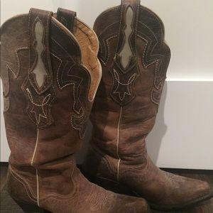 JB Dillion cowgirl leather boots